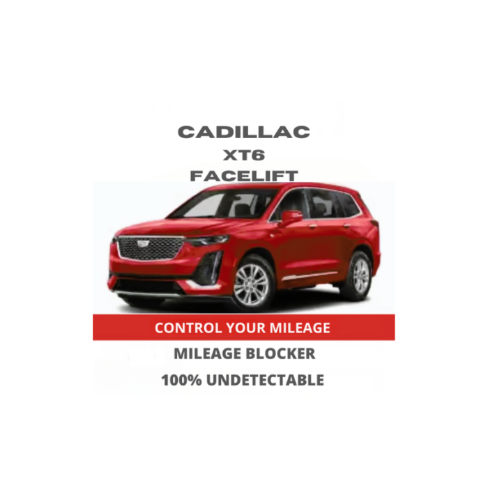 Cadillac XT6 Facelift Mileage Blocker / Stopper, Canbus Filter