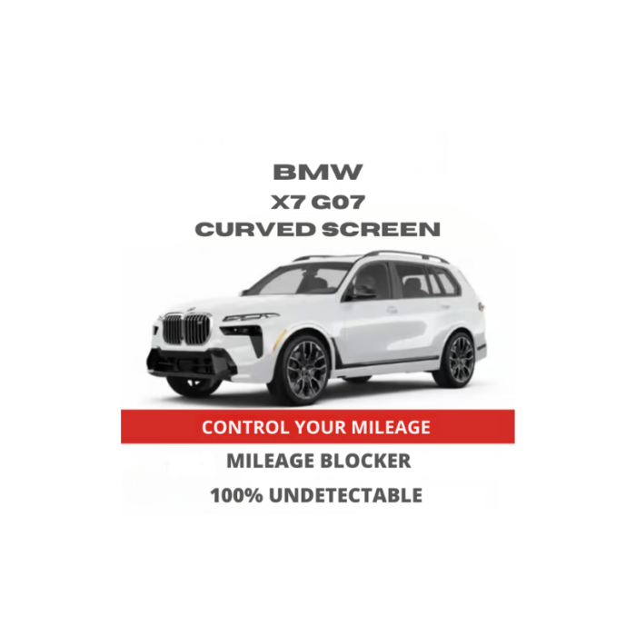 BMW X7 Curved Screen G07 Mileage Blocker Stopper Canbus Filter