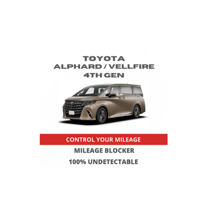 ToyotaAlphardVellfire4thgenMileageBlockerStopperCanbusFilter