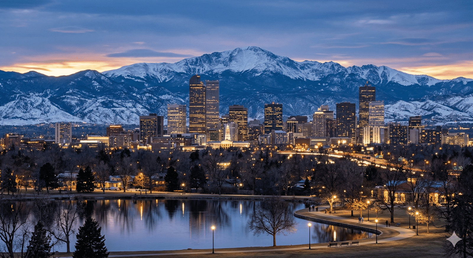 Mileage Blocker Denver Colorado City Skyline