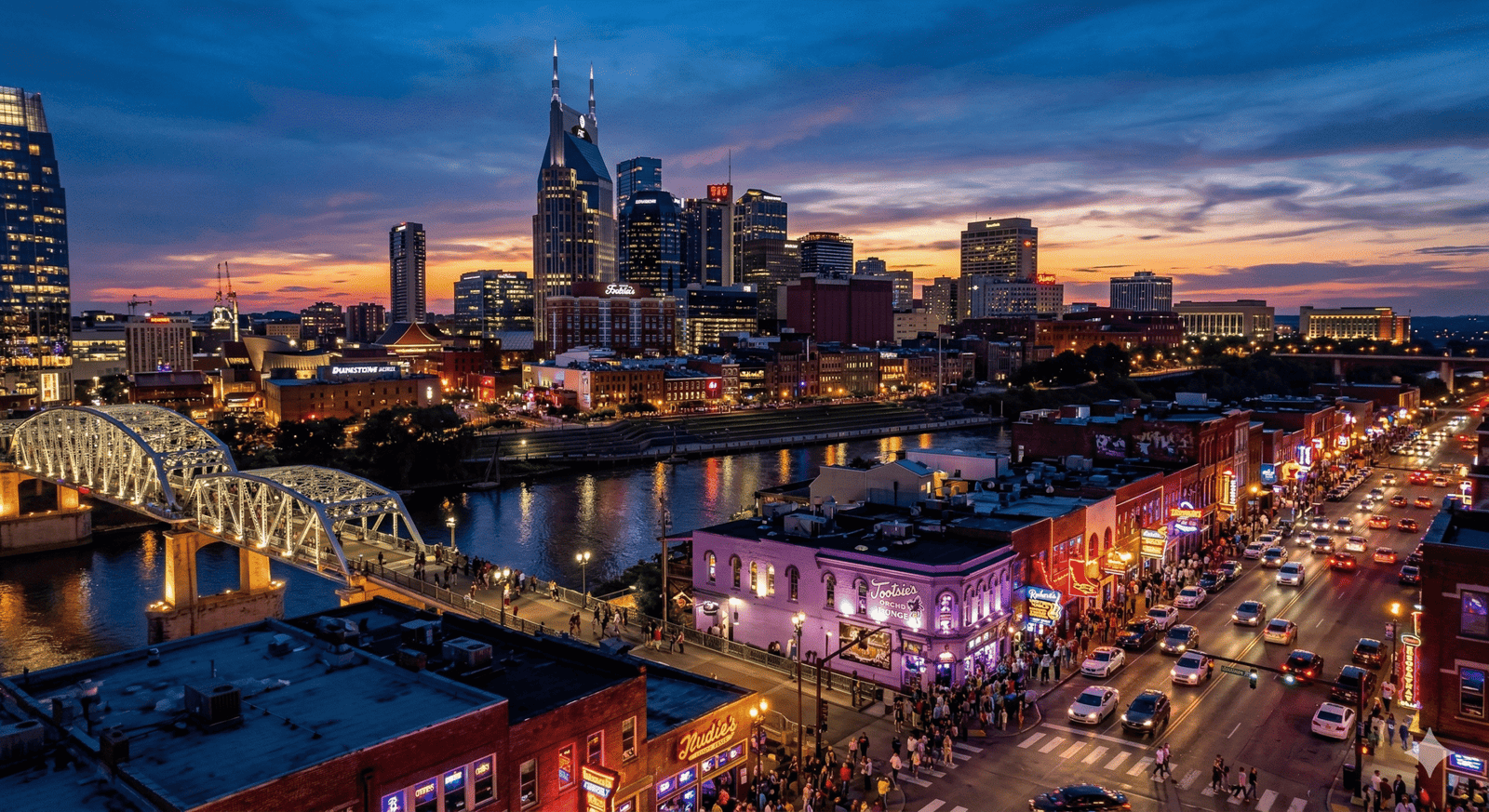 Mileage Blocker Nashville Tennessee City Skyline