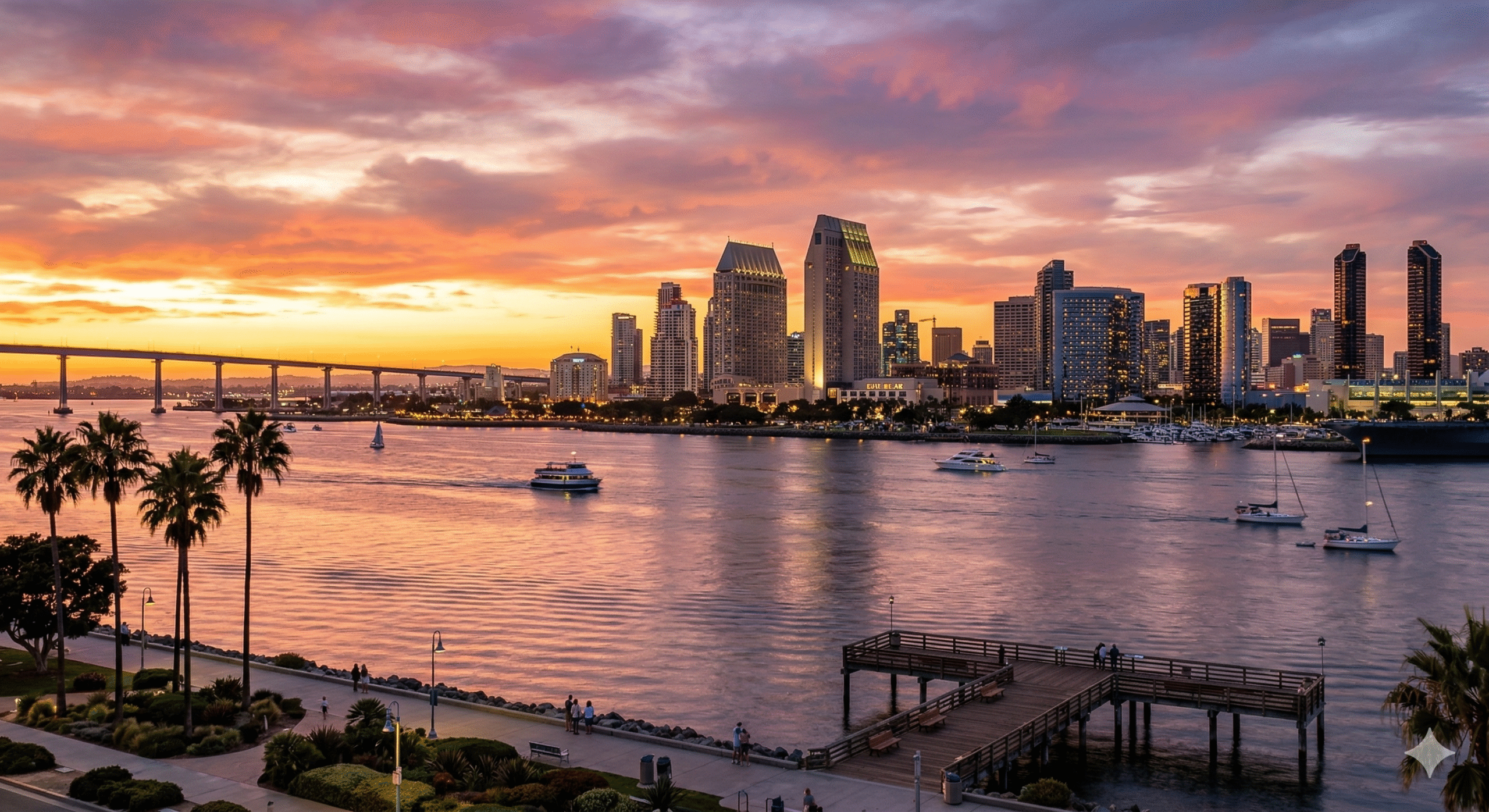 Mileage Blocker San Diego California City Skyline